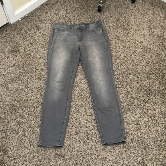 Athleta Sculptek Mid Rise Skinny Jeans Size 4 Gray - Picture 2 of 9